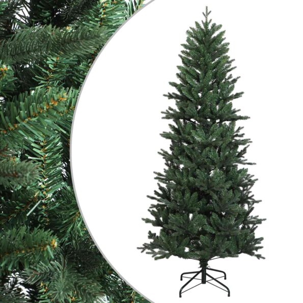 vidaXL Umelý Sklápací Vianočný Stromček 210 cm PVC a PE Zelená – Obrázok 2