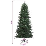 vidaXL Umelý Sklápací Vianočný Stromček 210 cm PVC a PE Zelená – Obrázok 7