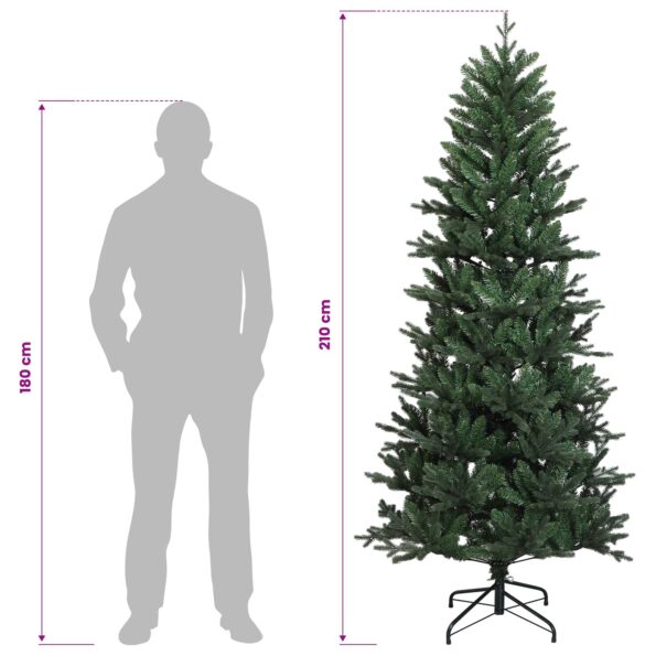vidaXL Umelý Sklápací Vianočný Stromček 210 cm PVC a PE Zelená – Obrázok 8