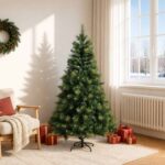 vidaXL Umelý Sklápací Vianočný Stromček 180 cm PVC a kov Zelená