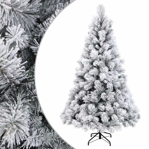 vidaXL Umelý Sklápací Vianočný Stromček 120 cm PVC a kov – Obrázok 2