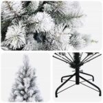 vidaXL Umelý Sklápací Vianočný Stromček 120 cm PVC a kov – Obrázok 4