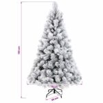 vidaXL Umelý Sklápací Vianočný Stromček 120 cm PVC a kov – Obrázok 7
