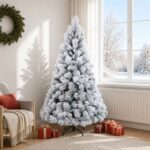 vidaXL Umelý Sklápací Vianočný Stromček 180 cm PVC a kov