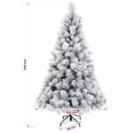 vidaXL Umelý Sklápací Vianočný Stromček 240 cm PVC a kov – Obrázok 7