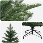 vidaXL Umelý Sklápací Vianočný Stromček 150 cm PE a PVC Zelená – Obrázok 4