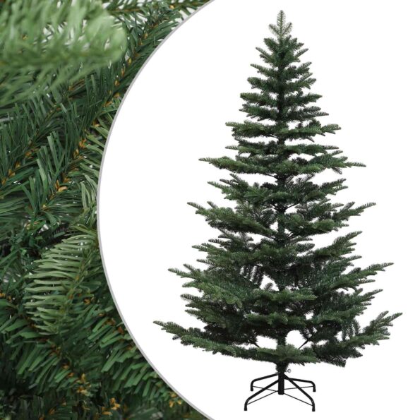vidaXL Umelý Sklápací Vianočný Stromček 210 cm PE a PVC Zelená – Obrázok 2