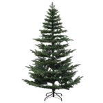 vidaXL Umelý Sklápací Vianočný Stromček 210 cm PE a PVC Zelená – Obrázok 3