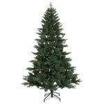 vidaXL Umelý Sklápací Vianočný Stromček 150 cm PVC a kov Zelená – Obrázok 3