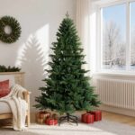 vidaXL Umelý Sklápací Vianočný Stromček 180 cm PVC a kov Zelená