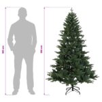 vidaXL Umelý Sklápací Vianočný Stromček 180 cm PVC a kov Zelená – Obrázok 8