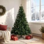 vidaXL Umelý Sklápací Vianočný Stromček 180 cm PVC a kov Zelená