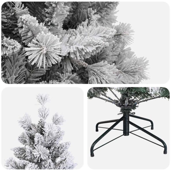 vidaXL Umelý Sklápací Vianočný Stromček 120 cm PVC a kov – Obrázok 4