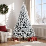 vidaXL Umelý Sklápací Vianočný Stromček 180 cm PVC a kov