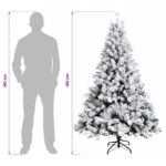 vidaXL Umelý Sklápací Vianočný Stromček 180 cm PVC a kov – Obrázok 8
