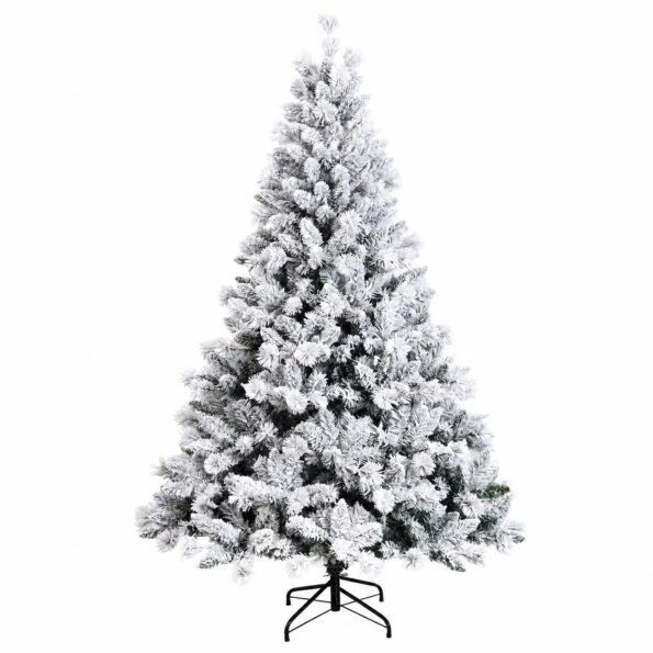 vidaXL Umelý Sklápací Vianočný Stromček 210 cm PVC a kov – Obrázok 3