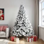 vidaXL Umelý Sklápací Vianočný Stromček 240 cm PVC a kov