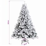 vidaXL Umelý Sklápací Vianočný Stromček 240 cm PVC a kov – Obrázok 7