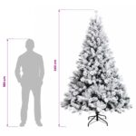 vidaXL Umelý Sklápací Vianočný Stromček 240 cm PVC a kov – Obrázok 8