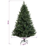vidaXL Umelý Sklápací Vianočný Stromček 180 cm PVC a kov Zelená – Obrázok 7