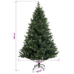 vidaXL Umelý Sklápací Vianočný Stromček 240 cm PVC a kov Zelená – Obrázok 7