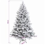 vidaXL Umelý Sklápací Vianočný Stromček 120 cm PVC a kov – Obrázok 7