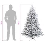 vidaXL Umelý Sklápací Vianočný Stromček 180 cm PVC a kov – Obrázok 8