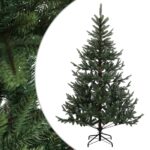 vidaXL Umelý Sklápací Vianočný Stromček 210 cm PVC a kov Zelená – Obrázok 2