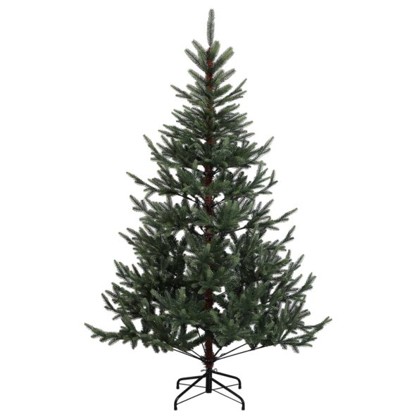 vidaXL Umelý Sklápací Vianočný Stromček 210 cm PVC a kov Zelená – Obrázok 3