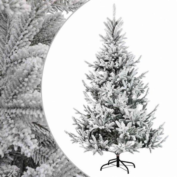 vidaXL Umelý Sklápací Vianočný Stromček 120 cm PVC a kov – Obrázok 2