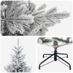 vidaXL Umelý Sklápací Vianočný Stromček 120 cm PVC a kov – Obrázok 4