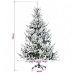 vidaXL Umelý Sklápací Vianočný Stromček 120 cm PVC a kov – Obrázok 7