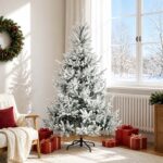 vidaXL Umelý Sklápací Vianočný Stromček 180 cm PVC a kov