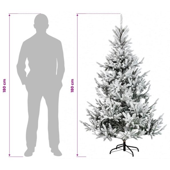 vidaXL Umelý Sklápací Vianočný Stromček 180 cm PVC a kov – Obrázok 8