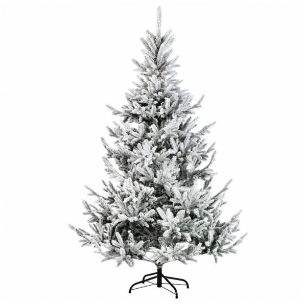 vidaXL Umelý Sklápací Vianočný Stromček 210 cm PVC a kov – Obrázok 3