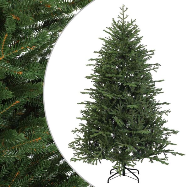 vidaXL Umelý Sklápací Vianočný Stromček 120 cm PVC a kov Zelená – Obrázok 2