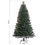 vidaXL Umelý Sklápací Vianočný Stromček 120 cm PVC a kov Zelená – Obrázok 7