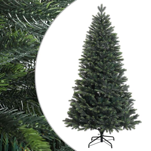 vidaXL Umelý Sklápací Vianočný Stromček 150 cm PVC a kov Zelená – Obrázok 2