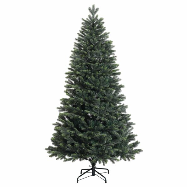vidaXL Umelý Sklápací Vianočný Stromček 150 cm PVC a kov Zelená – Obrázok 3