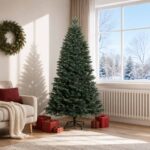 vidaXL Umelý Sklápací Vianočný Stromček 180 cm PVC a kov Zelená