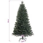 vidaXL Umelý Sklápací Vianočný Stromček 180 cm PVC a kov Zelená – Obrázok 7