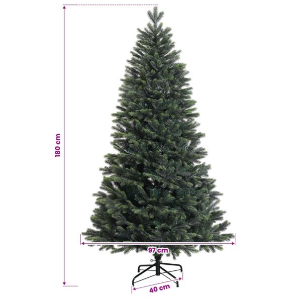 vidaXL Umelý Sklápací Vianočný Stromček 180 cm PVC a kov Zelená – Obrázok 7