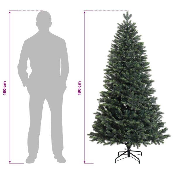 vidaXL Umelý Sklápací Vianočný Stromček 180 cm PVC a kov Zelená – Obrázok 8
