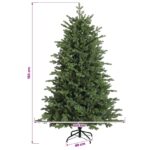 vidaXL Umelý Sklápací Vianočný Stromček 150 cm PVC a kov Zelená – Obrázok 7