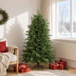 vidaXL Umelý Sklápací Vianočný Stromček 180 cm PVC a kov Zelená
