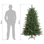 vidaXL Umelý Sklápací Vianočný Stromček 180 cm PVC a kov Zelená – Obrázok 8