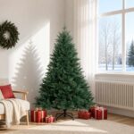 vidaXL Umelý Sklápací Vianočný Stromček 180 cm PVC a kov Zelená