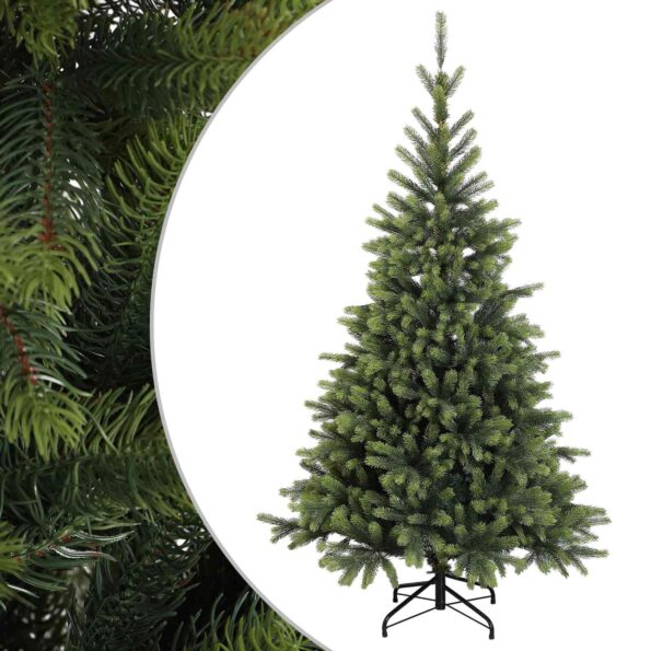 vidaXL Umelý Sklápací Vianočný Stromček 150 cm PVC a kov Zelená – Obrázok 2