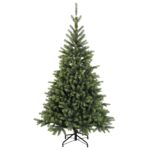 vidaXL Umelý Sklápací Vianočný Stromček 210 cm PVC a kov Zelená – Obrázok 3