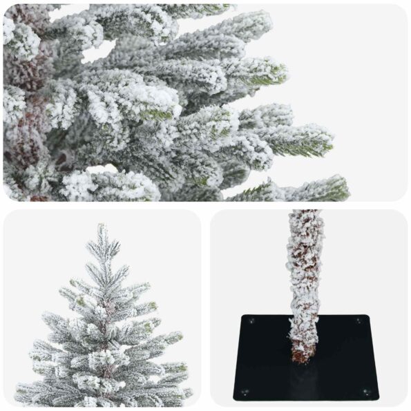 vidaXL Umelý Sklápací Vianočný Stromček 120 cm PVC a kov – Obrázok 4